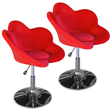 Hydraulic Makeup Swivel Flower Chair (Set of 2)