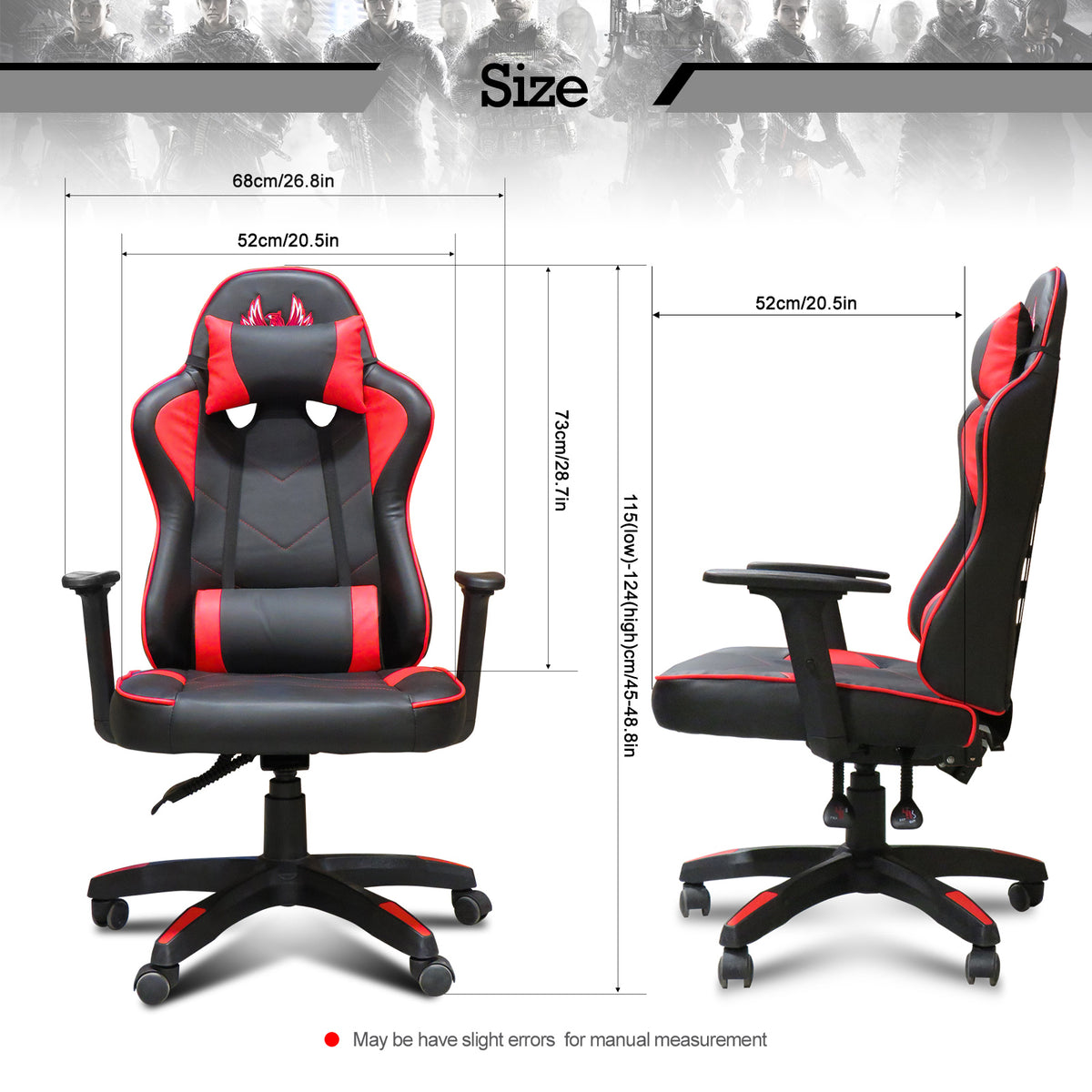 SK Depot High Back Swivel Ergonomic PU Leather Gaming Chair