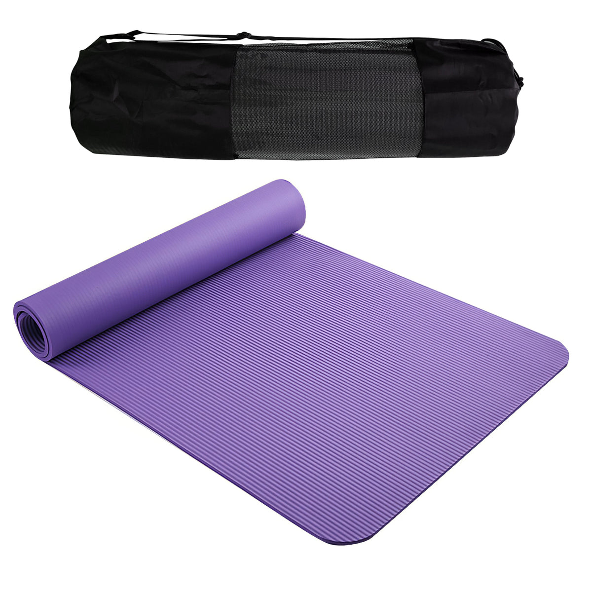 Buy PROIRONYoga Mat Thick 10/15MM - NBR Yoga Matt Exercise Fitness Foam  Large Padded High Density for Pilates, Stretching, Home Gym Workout for Men  Women with Free Carry Strap Online at desertcartINDIA