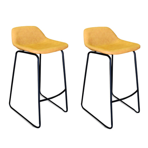 Luxury Quality Faux Leather Counter Height Stool (set of 2)