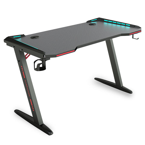 Carbon Fiber LED Gaming Desk G8