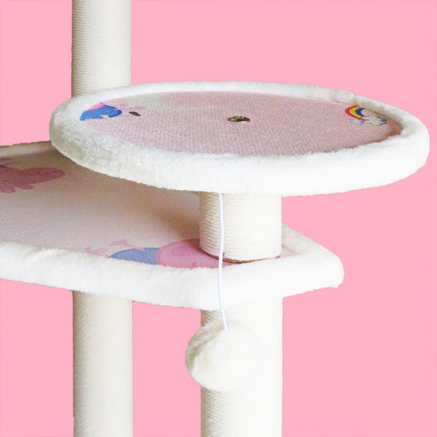 Cat Tree 4-Level Jumping Platform with Bed