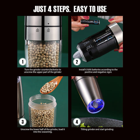 Electric Pepper and Salt Grinder