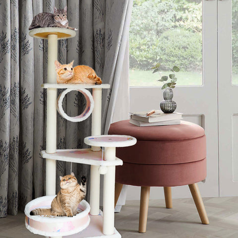 Cat Tree 4-Level Jumping Platform with Bed