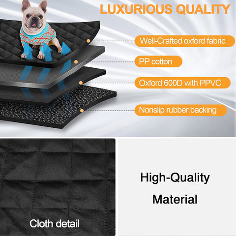 SK Depot Dog Car Seat Cover, Car Back Seat Protector, 48*52.4in