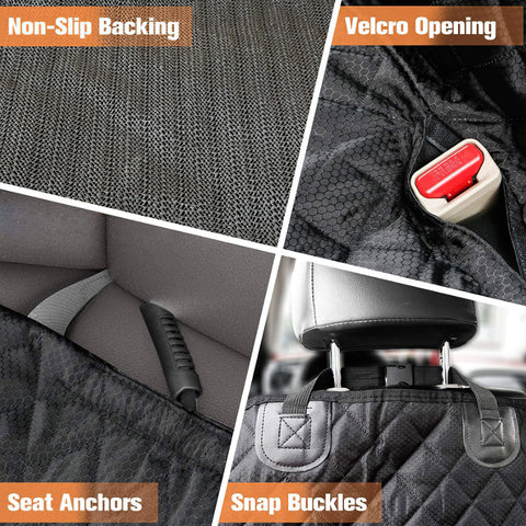 SK Depot Dog Car Seat Cover, Car Back Seat Protector, 51*58in