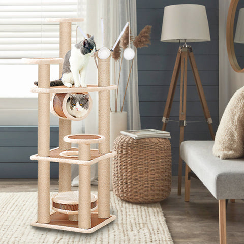 Cat Tree 5-Level Jumping Platform with Bed