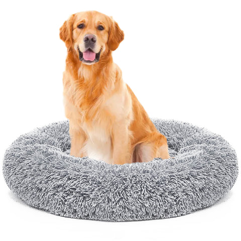 Dog Long Plush Puppy Cushion Portable Mat