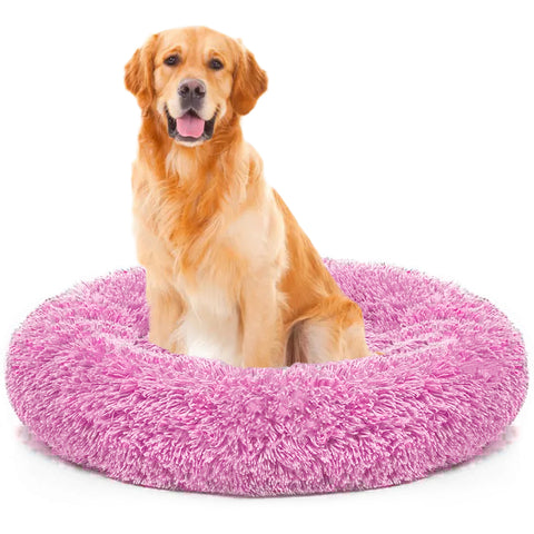 Dog Long Plush Puppy Cushion Portable Mat