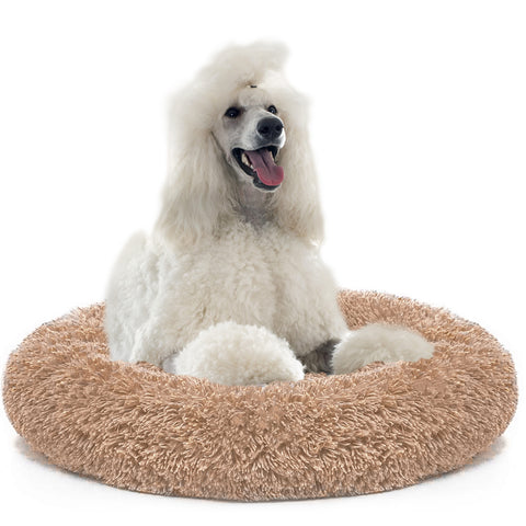 Dog Long Plush Puppy Cushion Portable Mat