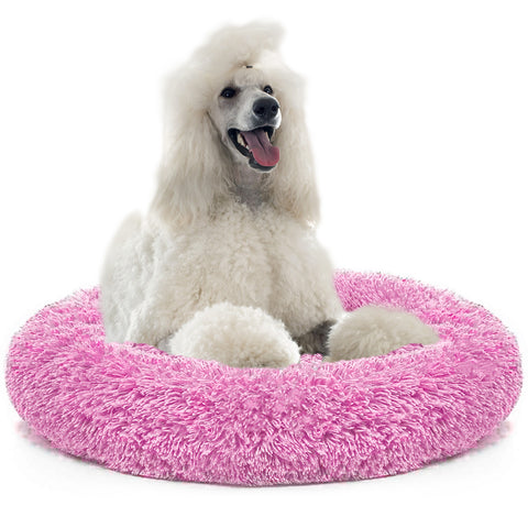 Dog Long Plush Puppy Cushion Portable Mat