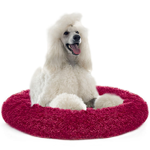 Dog Long Plush Puppy Cushion Portable Mat