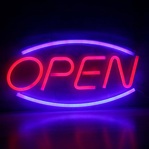 LED Neon Open Sign (Round)