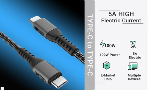 USB C to C Fast charging data line 100cm