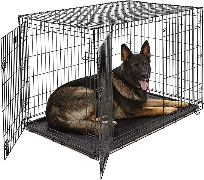 48 inch Dog Crate Stages Double Door 48‘’/121x74x81 cm Folding