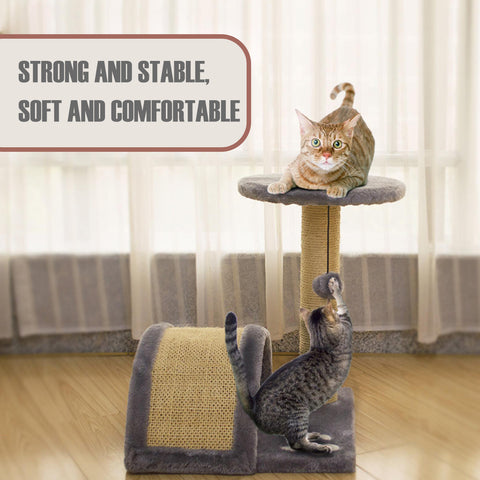 Cat Scratching Posts with Toy Ball & Perch on Top