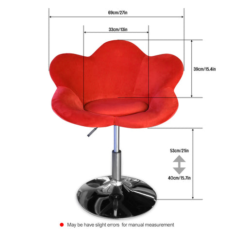 Hydraulic Makeup Swivel Flower Chair (Set of 2)