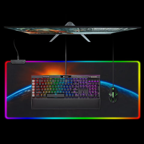 Large LED RGB Gaming Mouse Pad - 800x300x4mm