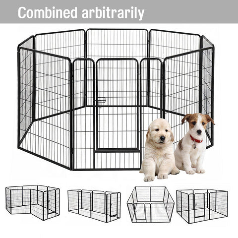 Foldable Metal Dog Pen with Gate