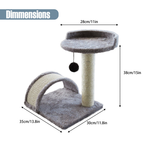 Cat Scratching Posts with Toy Ball & Perch on Top