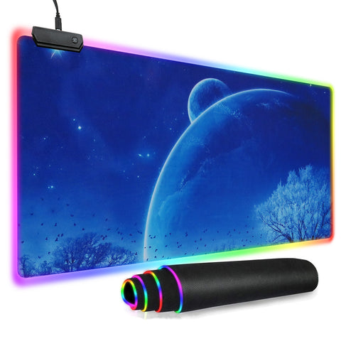 Large LED RGB Gaming Mouse Pad - 900x400x3mm