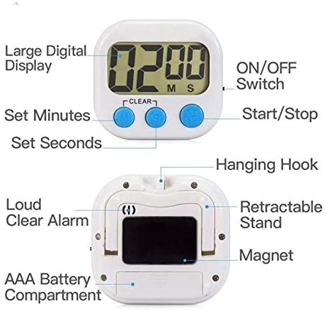 LCD Digital Kitchen Timer (Round)