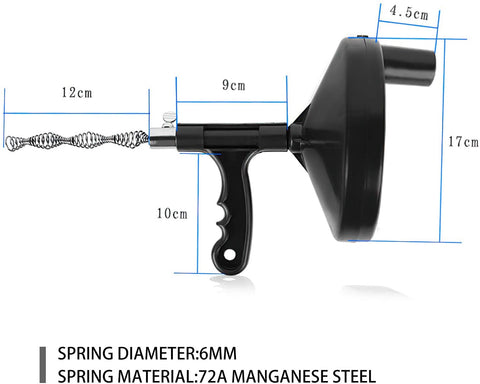 Hand Crank Design Drain Auger