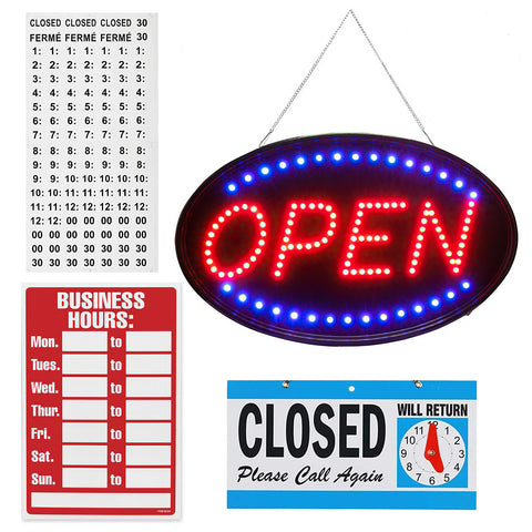 Large LED Open Sign