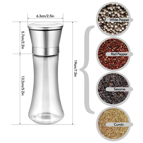 Stainless Salt and Pepper Grinder Single