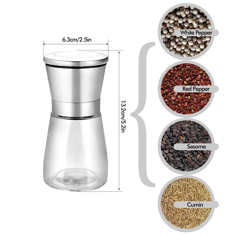 Stainless Salt and Pepper Grinder Single