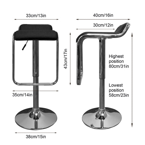 Hydraulic Bar Stool YB-683 (Set of 2)