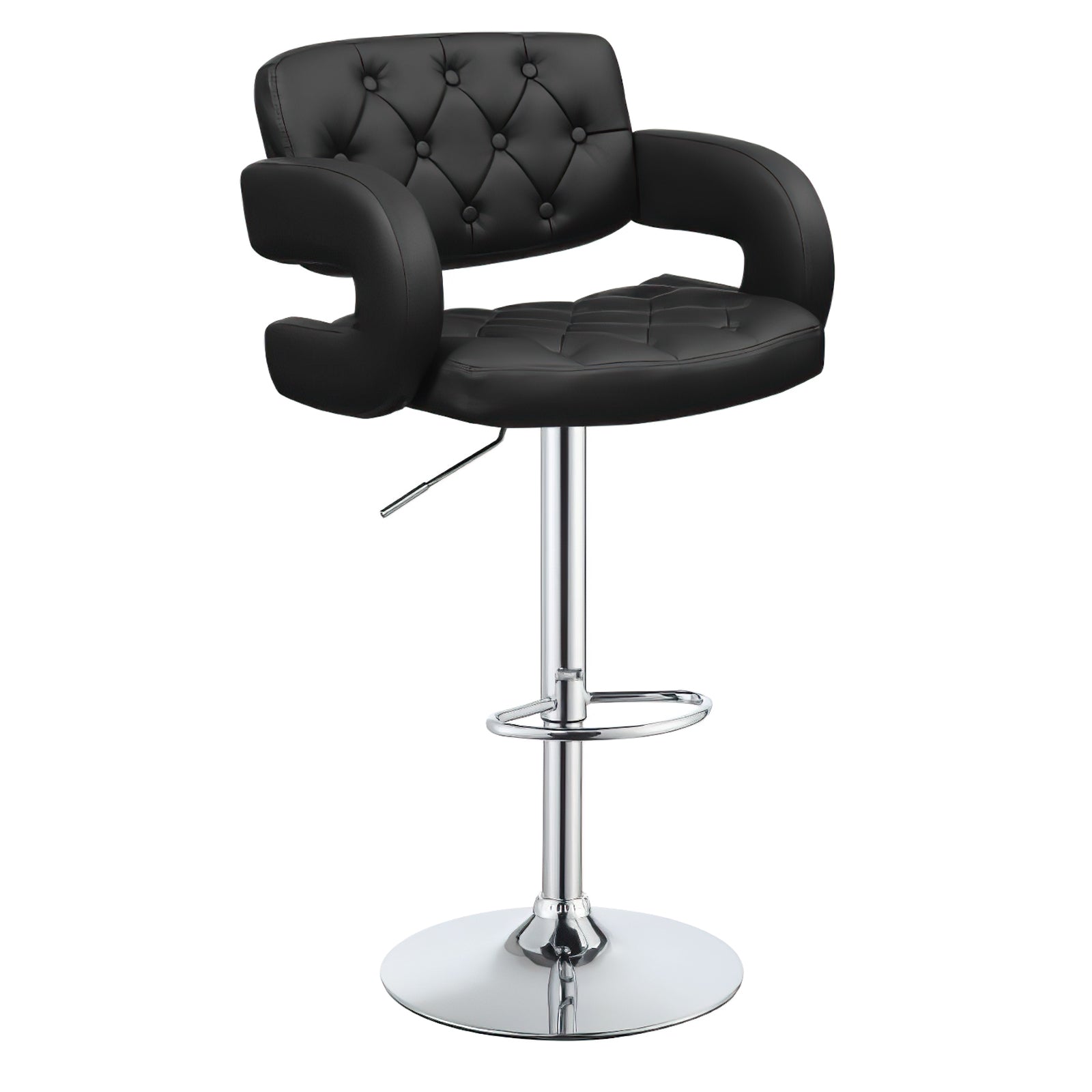 SK Depot High Back 360 Degree Swivel Adjustable PU Leather Bar