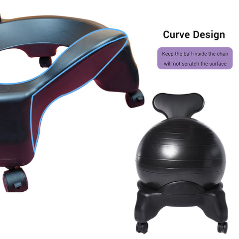 Balance Yoga Ball Chair (Without Yoga Ball)