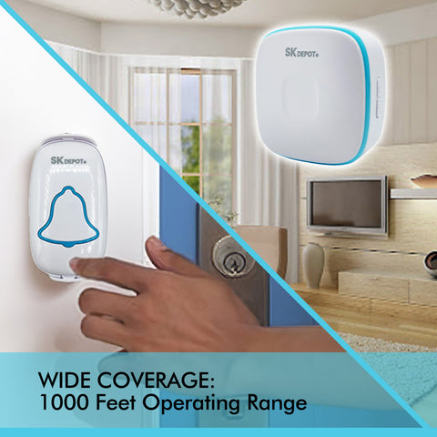 A808 Ultra-Long Wireless Range Waterproof Doorbell