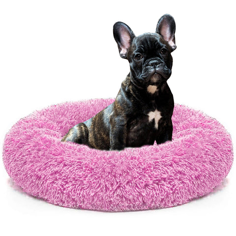 Dog Long Plush Puppy Cushion Portable Mat