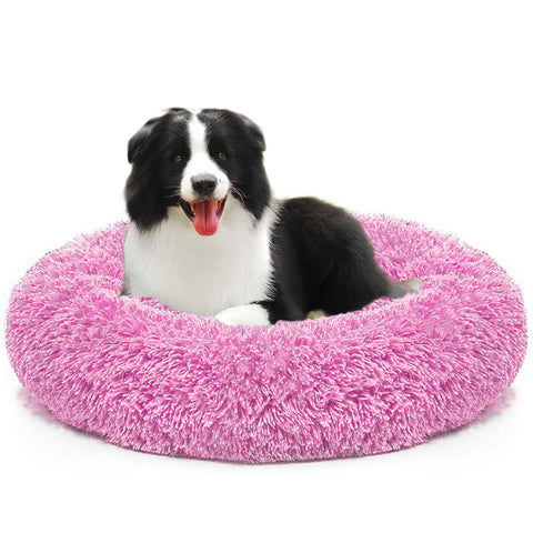 Dog Long Plush Puppy Cushion Portable Mat