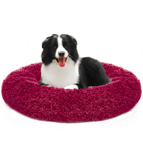 Dog Long Plush Puppy Cushion Portable Mat