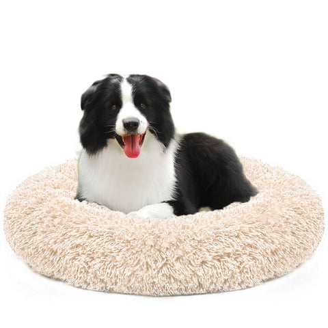 Dog Long Plush Puppy Cushion Portable Mat