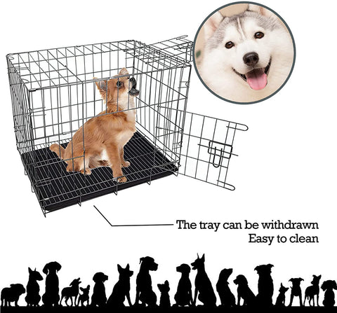 Double Door Dog Crate