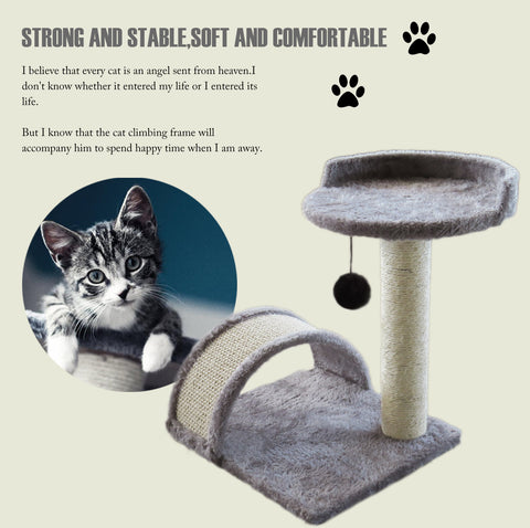 Cat Scratching Posts with Toy Ball & Perch on Top