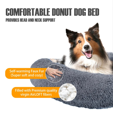 Dog Long Plush Puppy Cushion Portable Mat