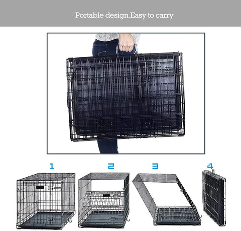 Double Door Dog Crate