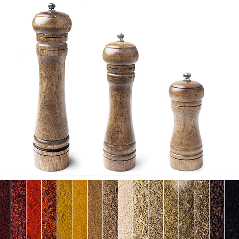 Manual Wood Pepper and Salt Grinder