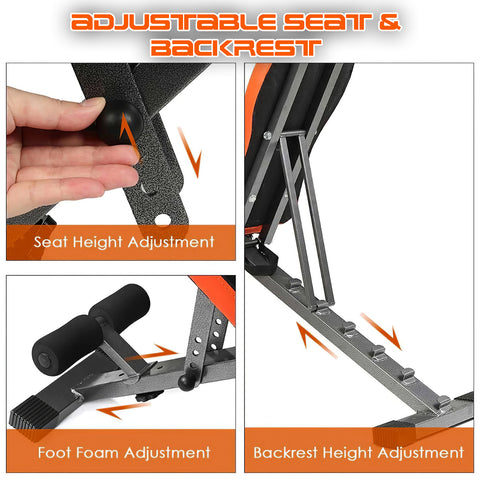 Multifunctional Exercise Training Foldable Dumbbell Bench