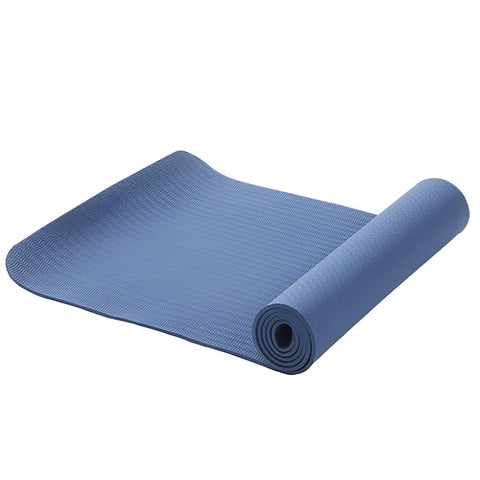Buy Premium 6mm Navy Blue TPE Yoga Mat With strap for Men And Women at 50%  OFF Online