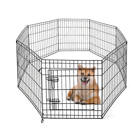 Foldable Metal Dog Pen with Gate