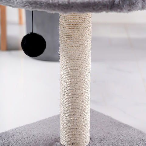 Cat Sisal Scratch Post with Toy Ball & Perch on Top