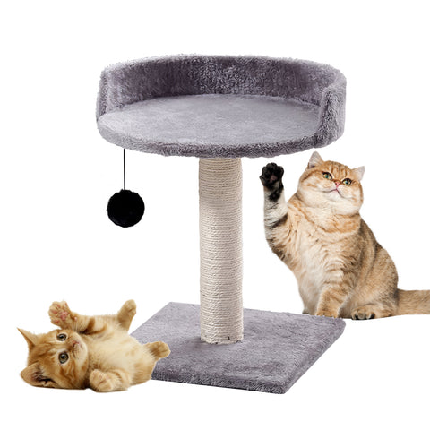 Cat Sisal Scratch Post with Toy Ball & Perch on Top