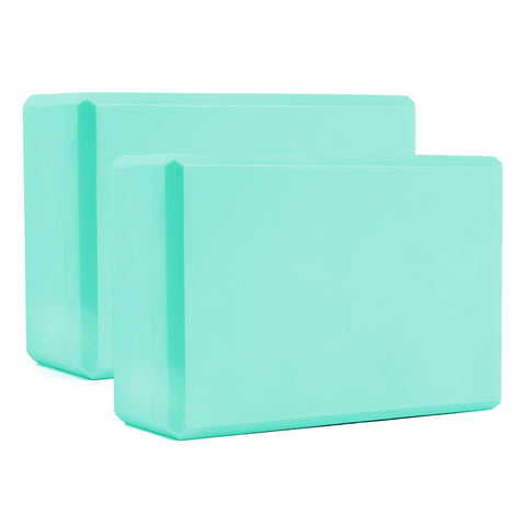 Eco Foam Yoga Blocks, Set of 2, with Beveled Edges, 4 X 6 X 9, Purple,  Pack - Sportsmith
