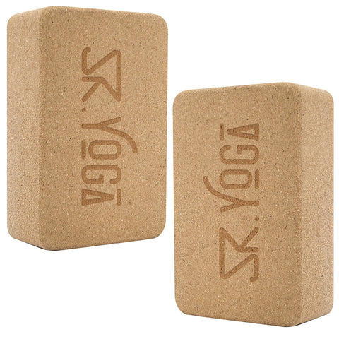 High-Quality Cork Yoga Block (Set of 2)